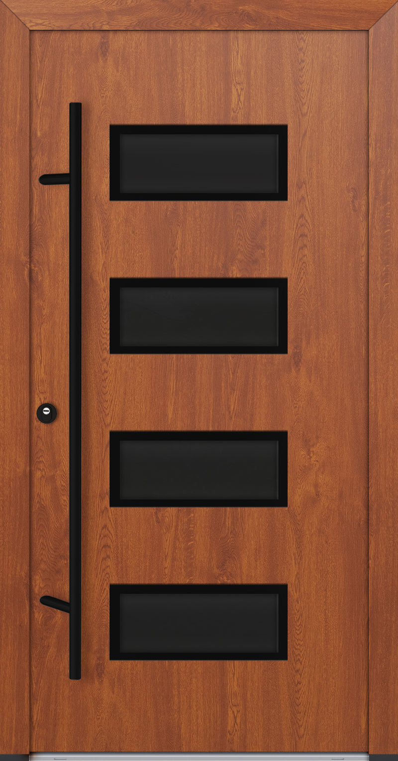 Turenwerke ALU-STEEL DS68 Design 62 Steel Door - Wood Finish Options - Blackline