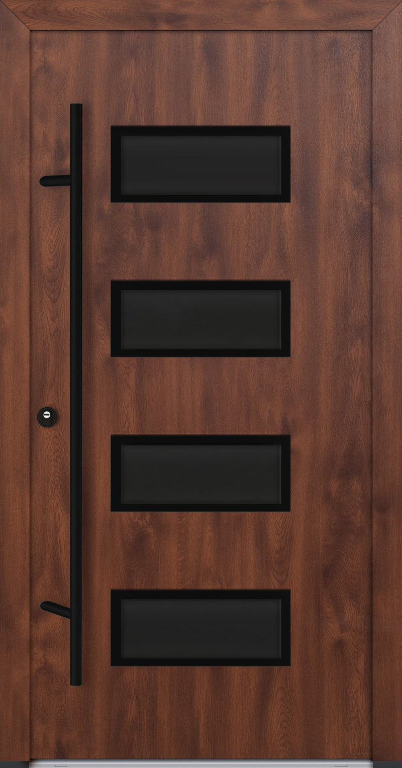 Turenwerke ALU-STEEL DS82 Design 62 Steel Door - Wood Finish Options - Blackline