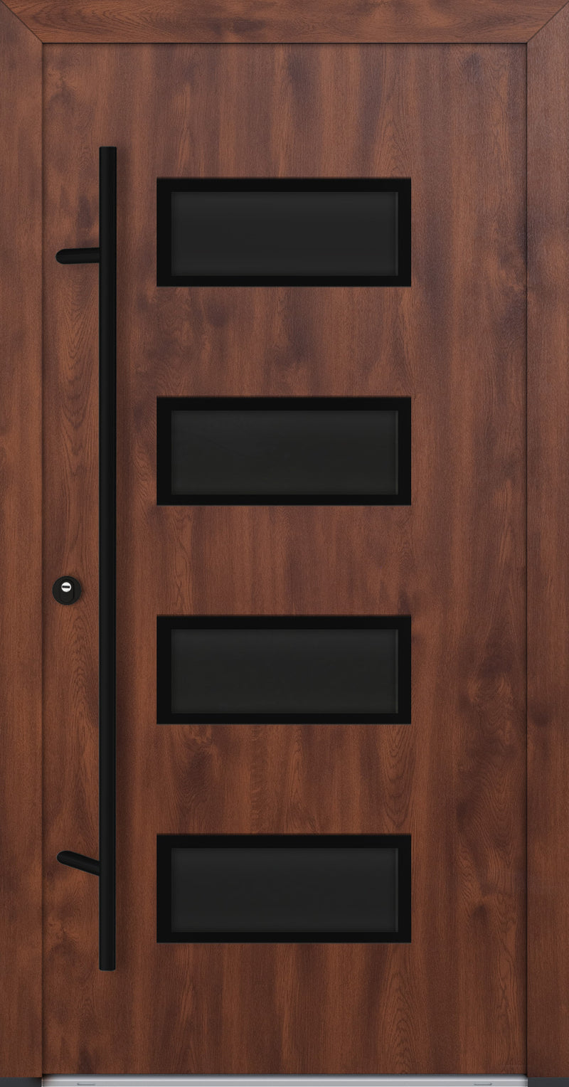 Turenwerke ALU-STEEL DS68 Design 62 Steel Door - Wood Finish Options - Blackline