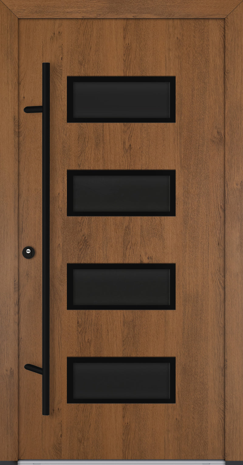 Turenwerke ALU-STEEL DS68 Design 62 Steel Door - Wood Finish Options - Blackline