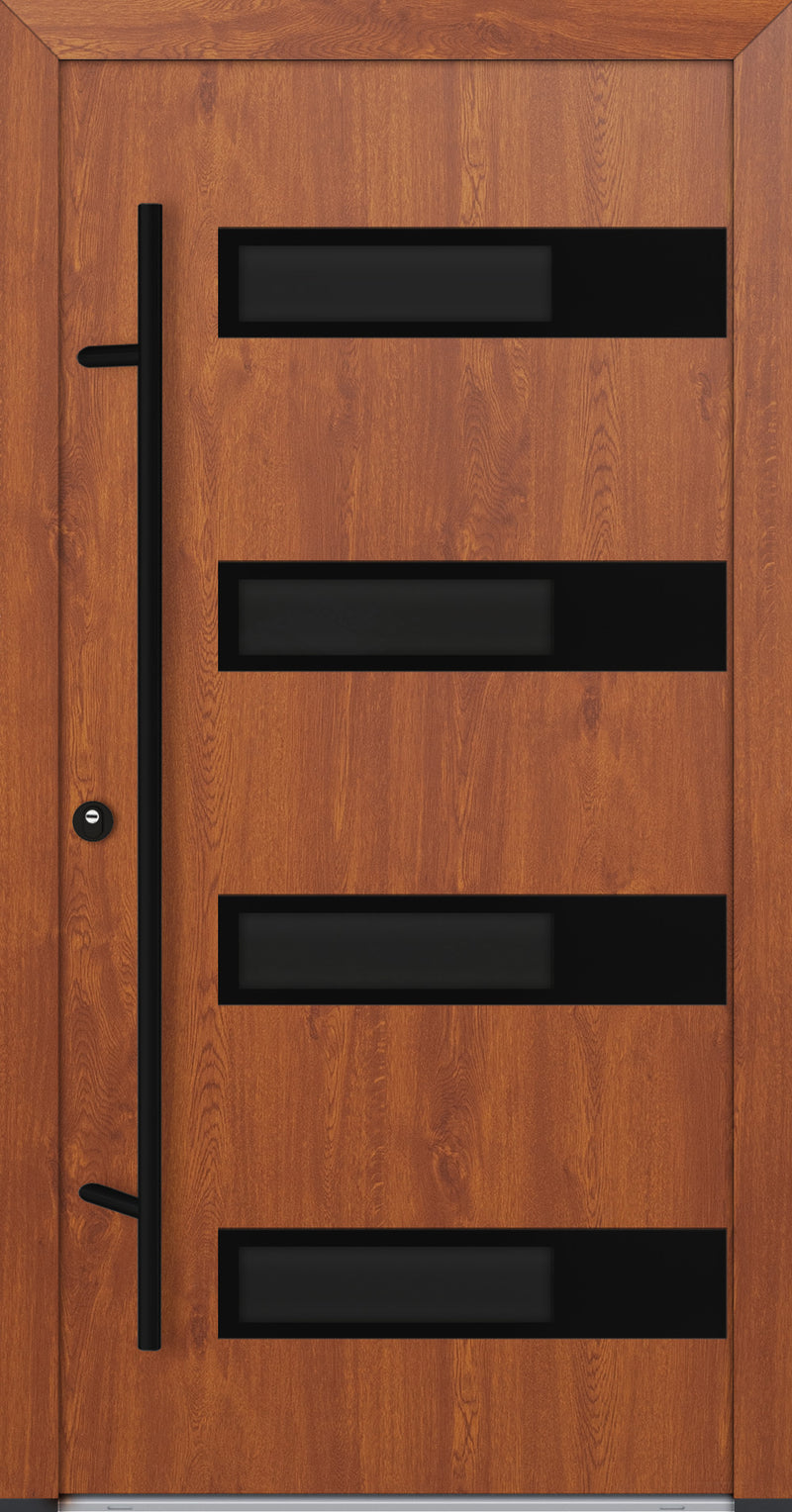 Turenwerke ALU-STEEL DS68 Design 63 Steel Door - Wood Finish Options - Blackline