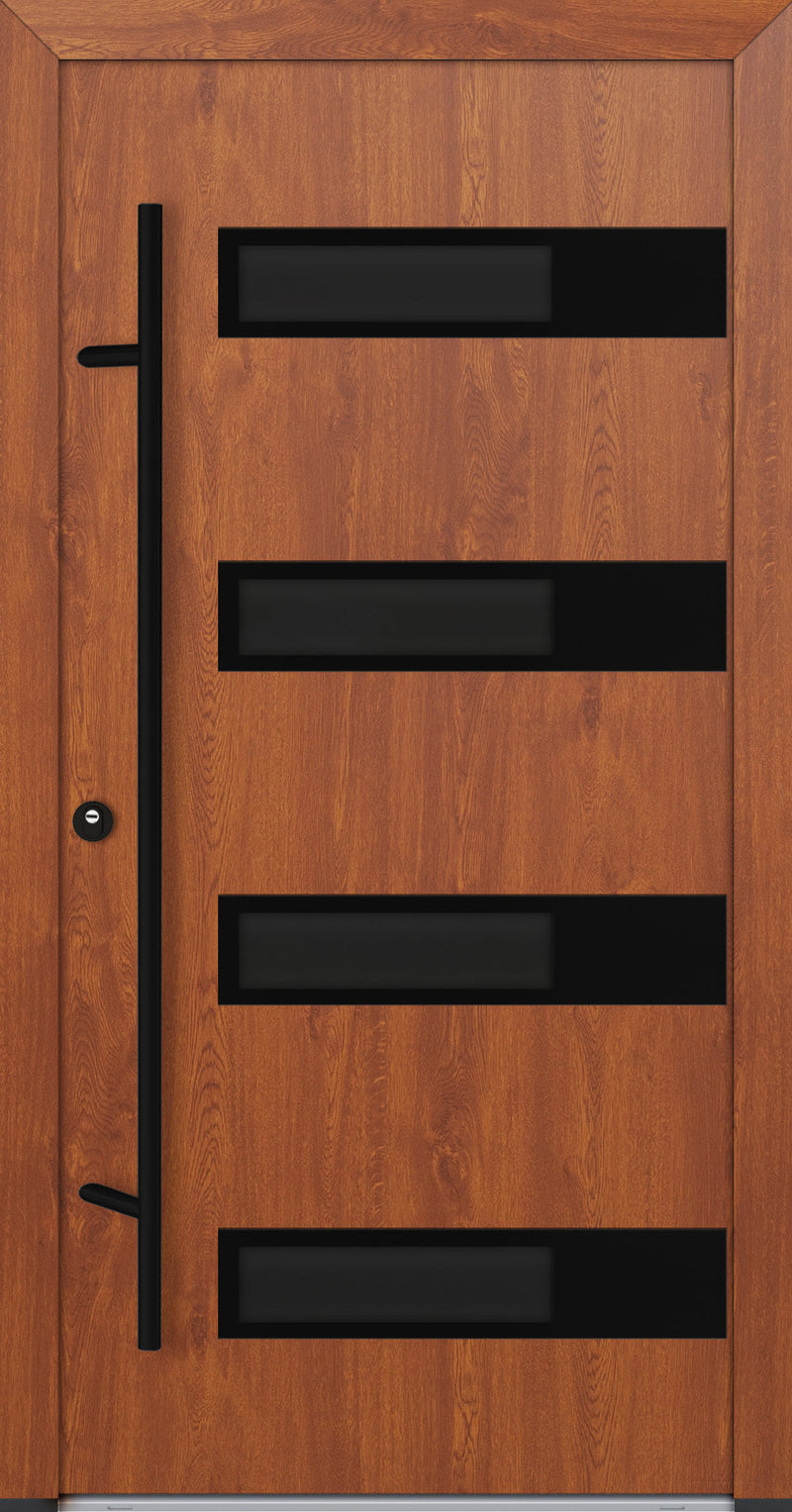 Turenwerke ALU-STEEL DS82 Design 63 Steel Door - Wood Finish Options - Blackline