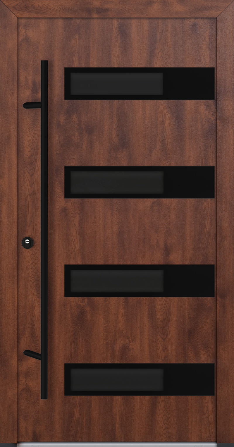 Turenwerke ALU-STEEL DS68 Design 63 Steel Door - Wood Finish Options - Blackline