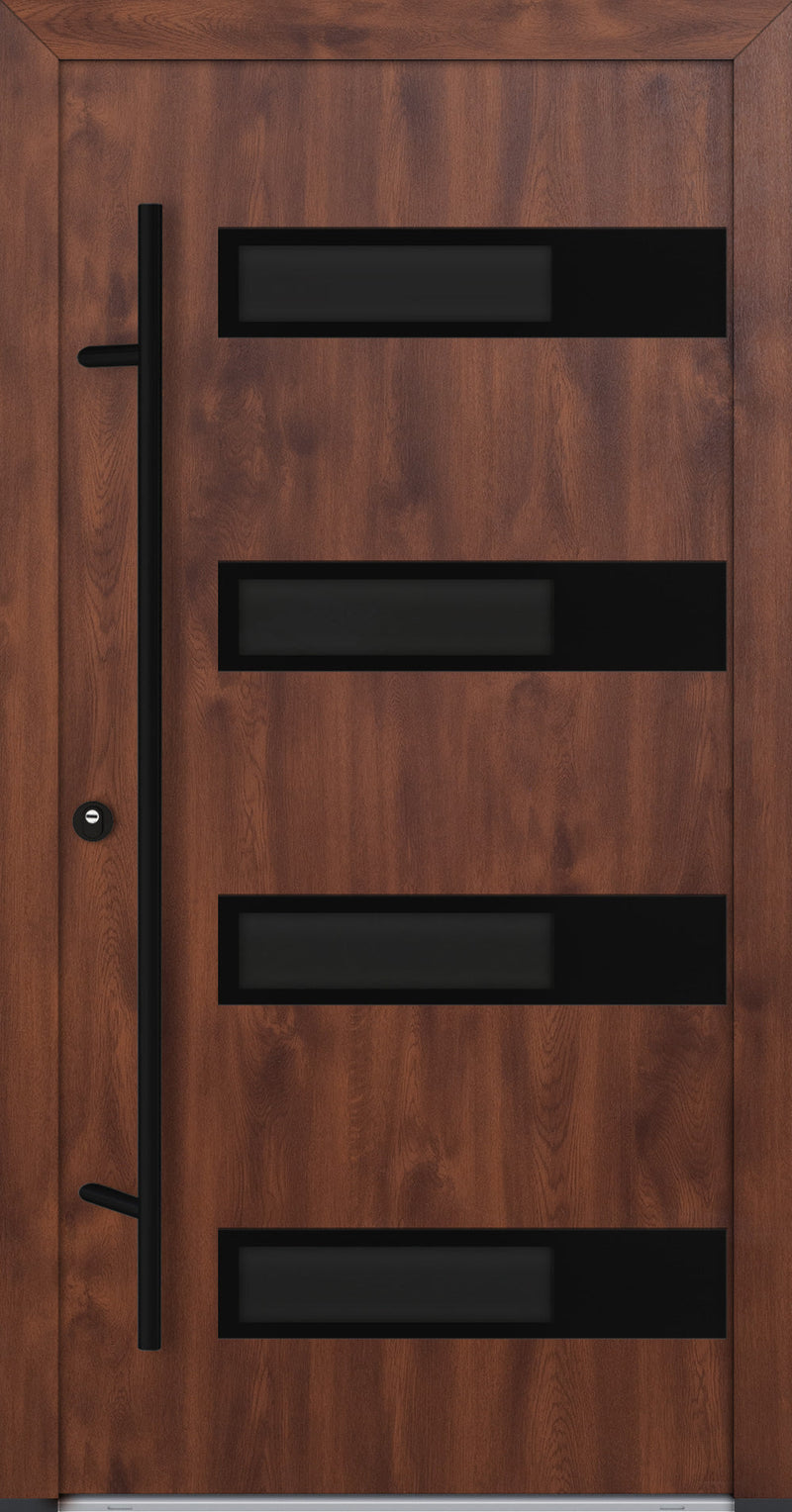 Turenwerke ALU-STEEL DS82 Design 63 Steel Door - Wood Finish Options - Blackline