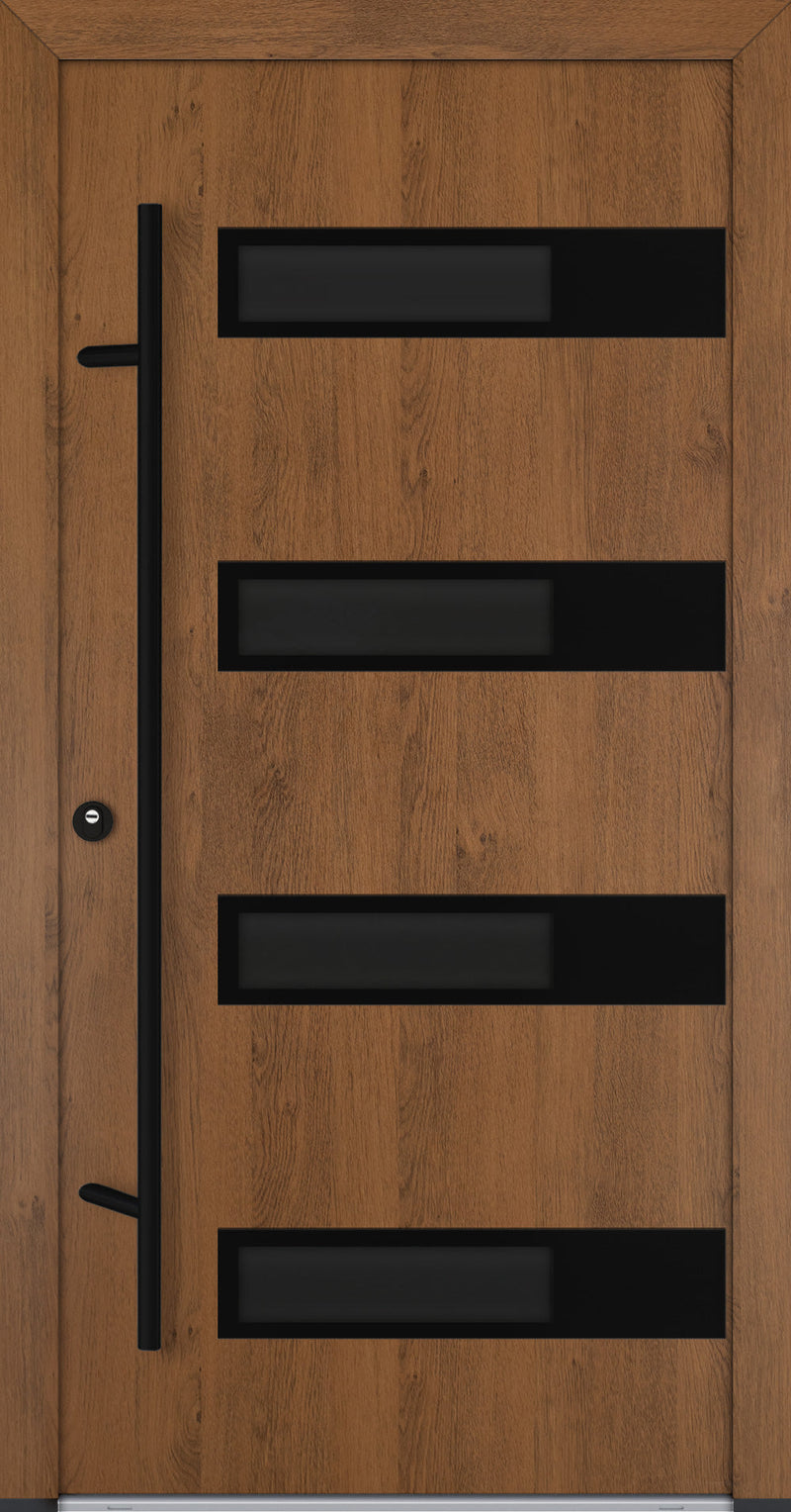 Turenwerke ALU-STEEL DS82 Design 63 Steel Door - Wood Finish Options - Blackline