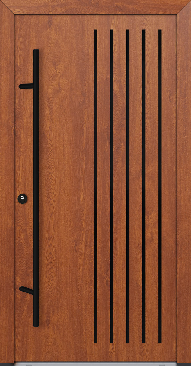 Turenwerke ALU-STEEL DS68 Design 64 Steel Door - Wood Finish Options - Blackline