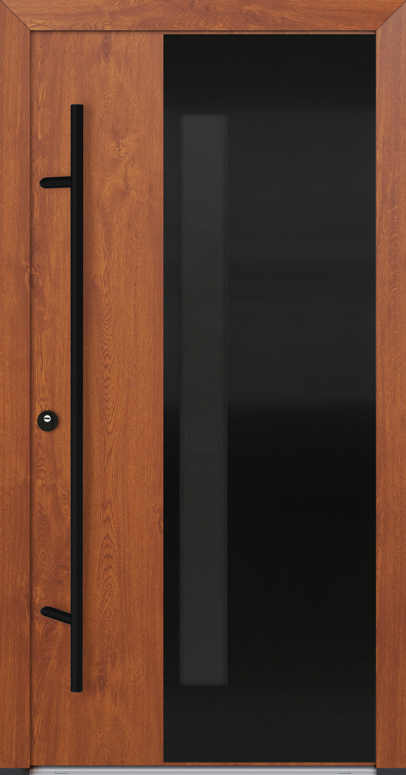 Turenwerke ALU-STEEL DS68 Design 66 Steel Door - Wood Finish Options