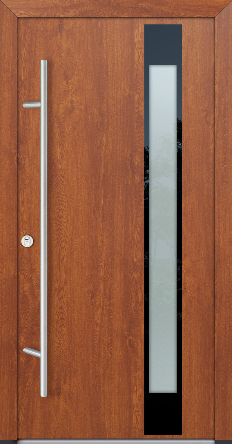 Turenwerke Glassline DS68 Design GLAS04 Steel Door - Wood Finish Options