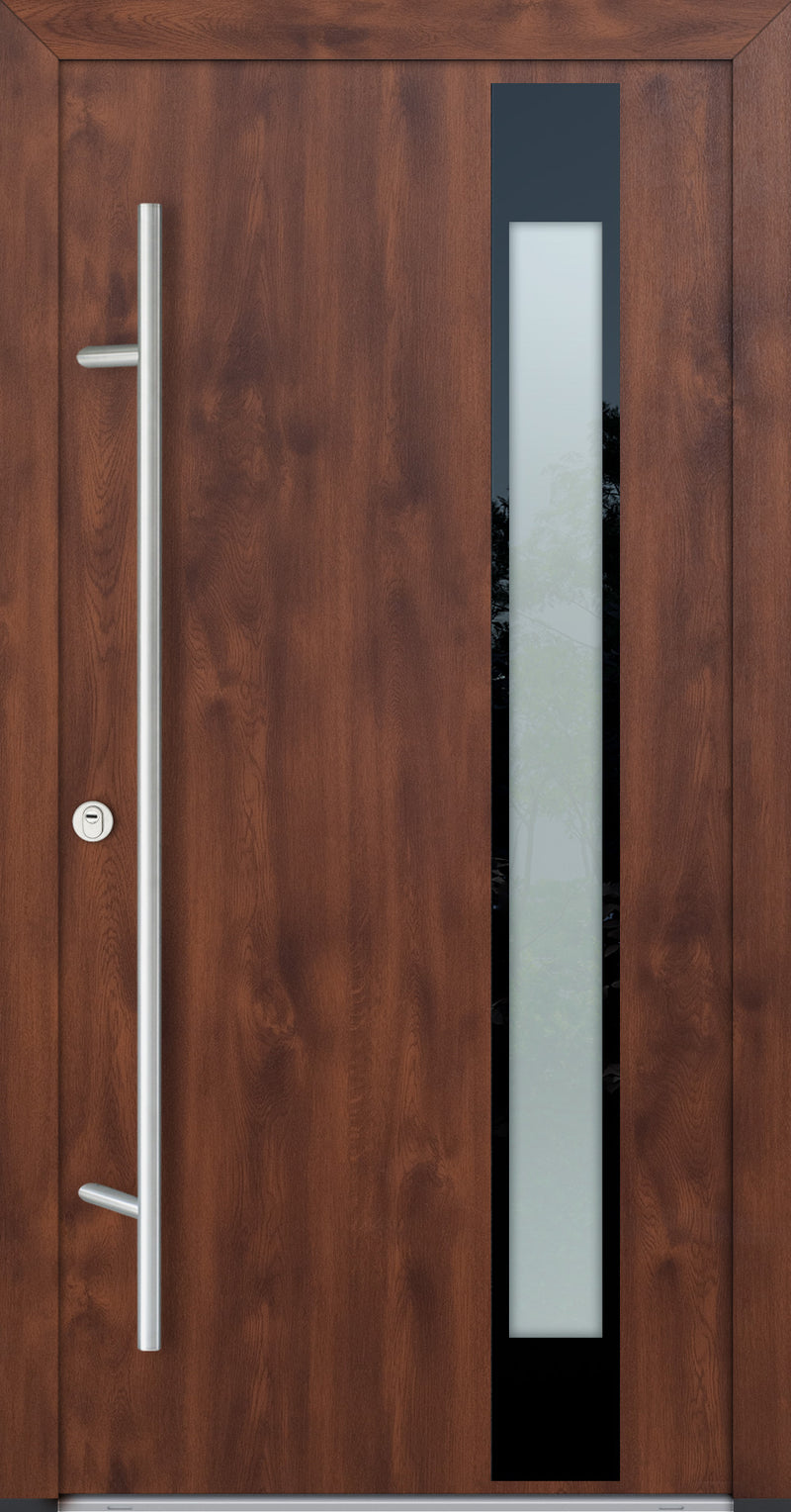 Turenwerke Glassline DS68 Design GLAS04 Steel Door - Wood Finish Options