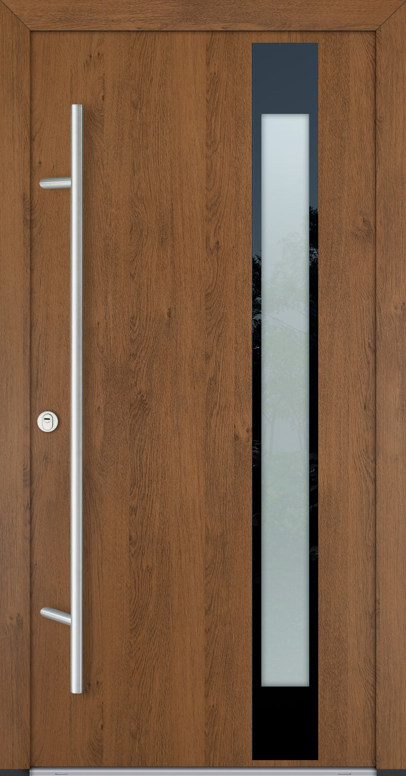 Turenwerke Glassline DS68 Design GLAS04 Steel Door - Wood Finish Options