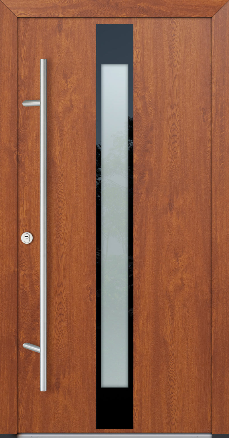 Turenwerke Glassline DS68 Design GLAS05 Steel Door - Wood Finish Options