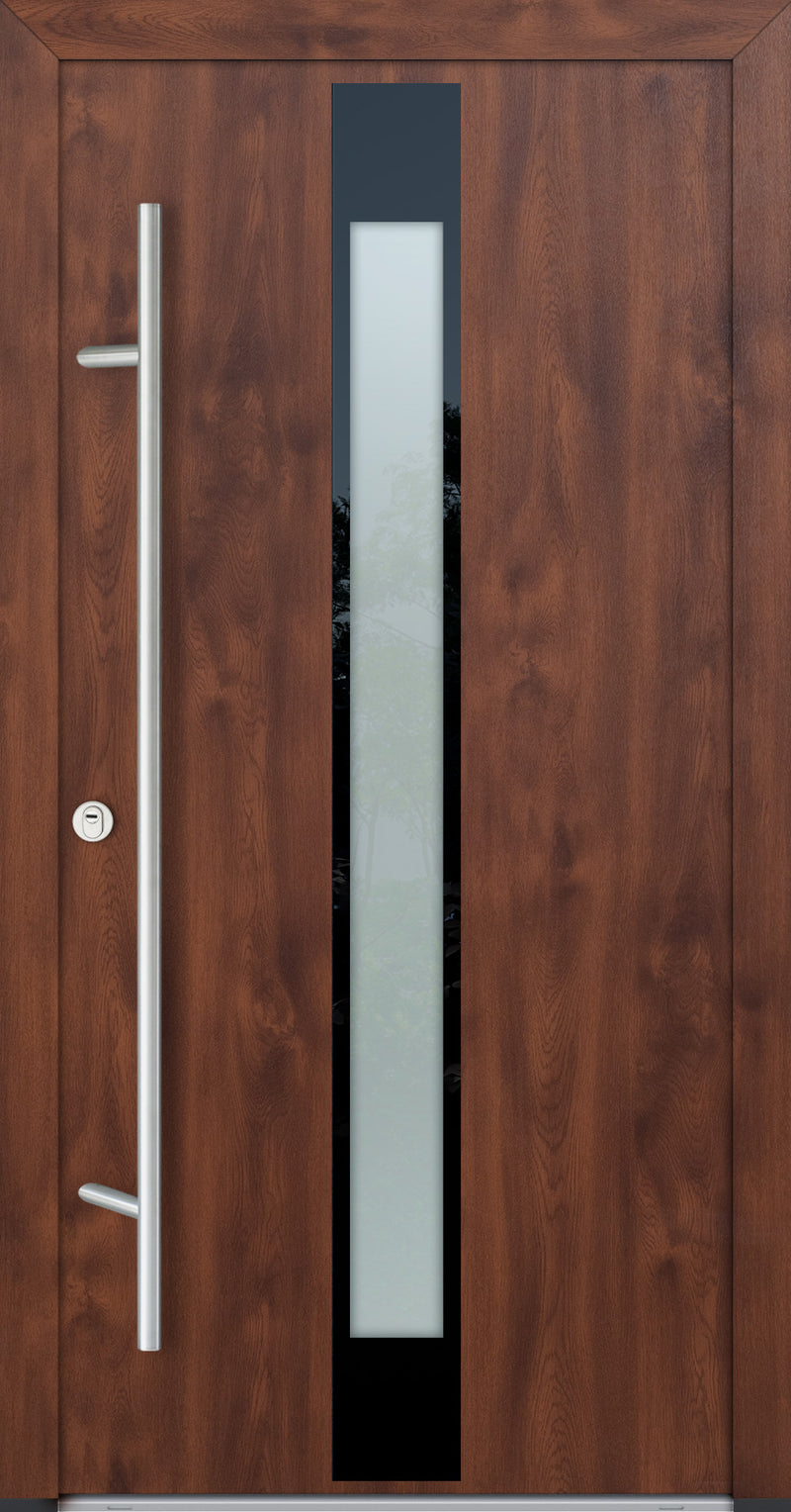 Turenwerke Glassline DS68 Design GLAS05 Steel Door - Wood Finish Options