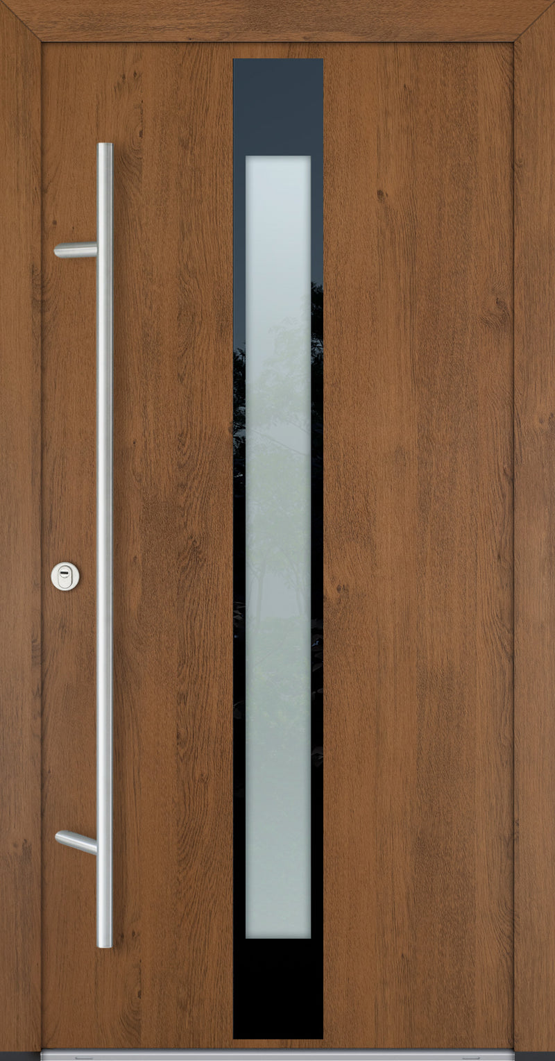 Turenwerke Glassline DS68 Design GLAS05 Steel Door - Wood Finish Options