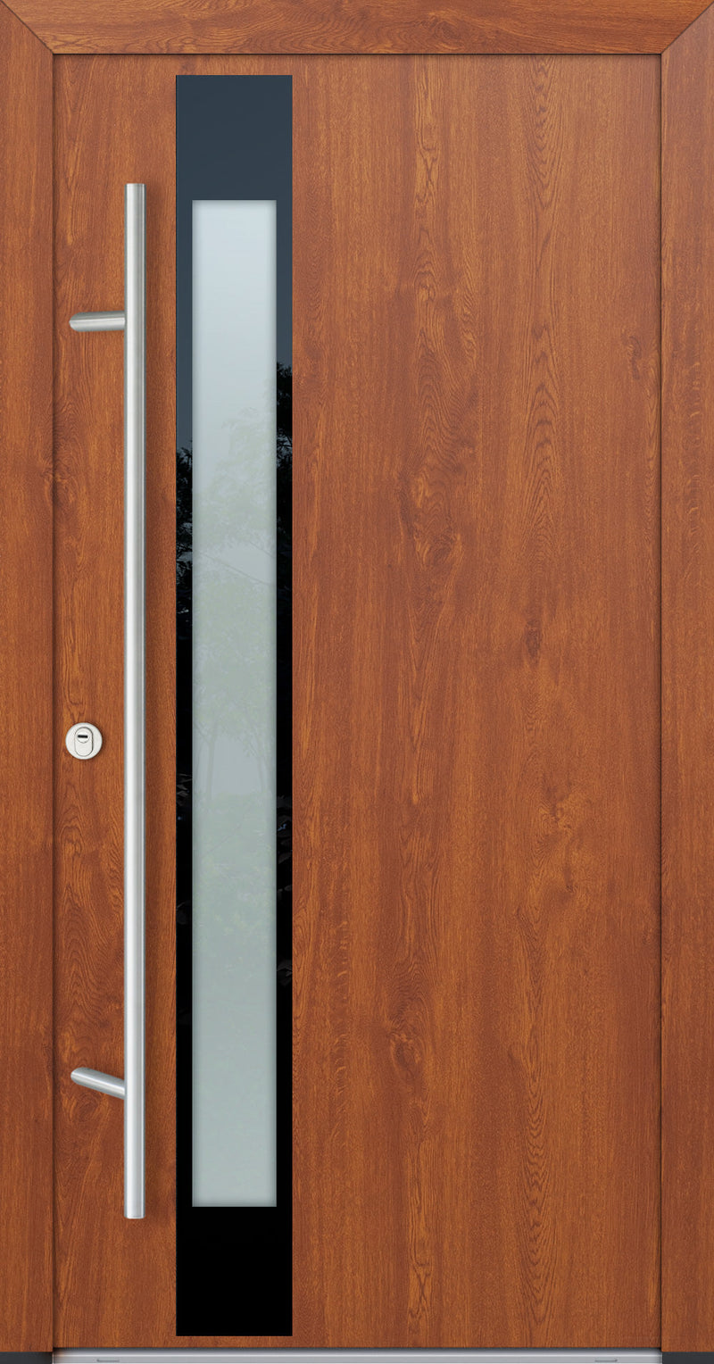 Turenwerke Glassline DS82 Design GLAS14 Steel Door - Wood Finish Options