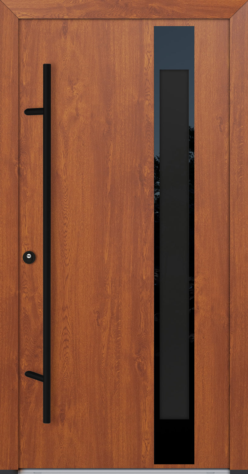 Turenwerke Glassline DS68 Design GLAS24 Steel Door - Wood Finish Options - Blackline