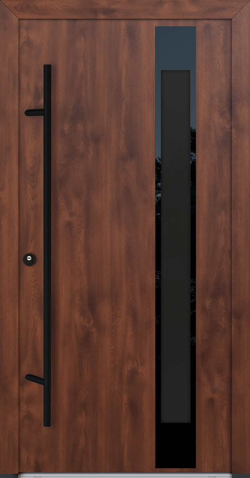 Turenwerke Glassline DS68 Design GLAS24 Steel Door - Wood Finish Options - Blackline