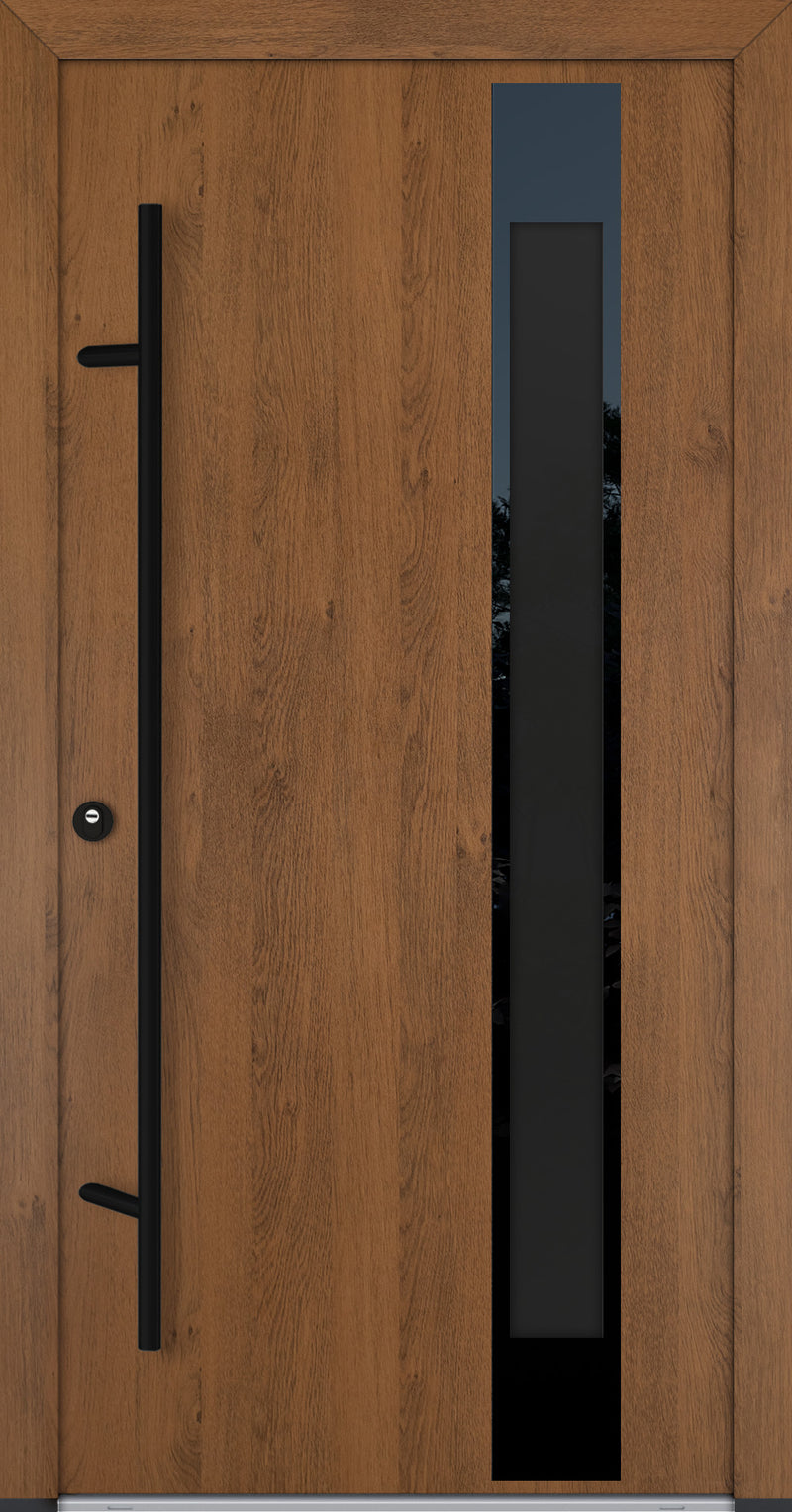 Turenwerke Glassline DS68 Design GLAS24 Steel Door - Wood Finish Options - Blackline