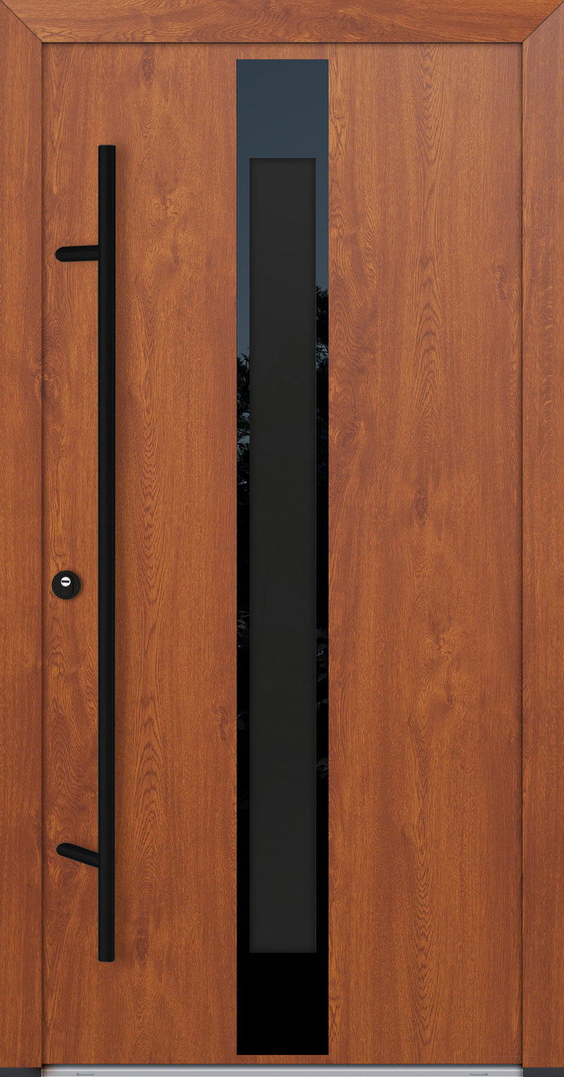 Turenwerke Glassline DS82 Design GLAS25 Steel Door - Wood Finish Options - Blackline