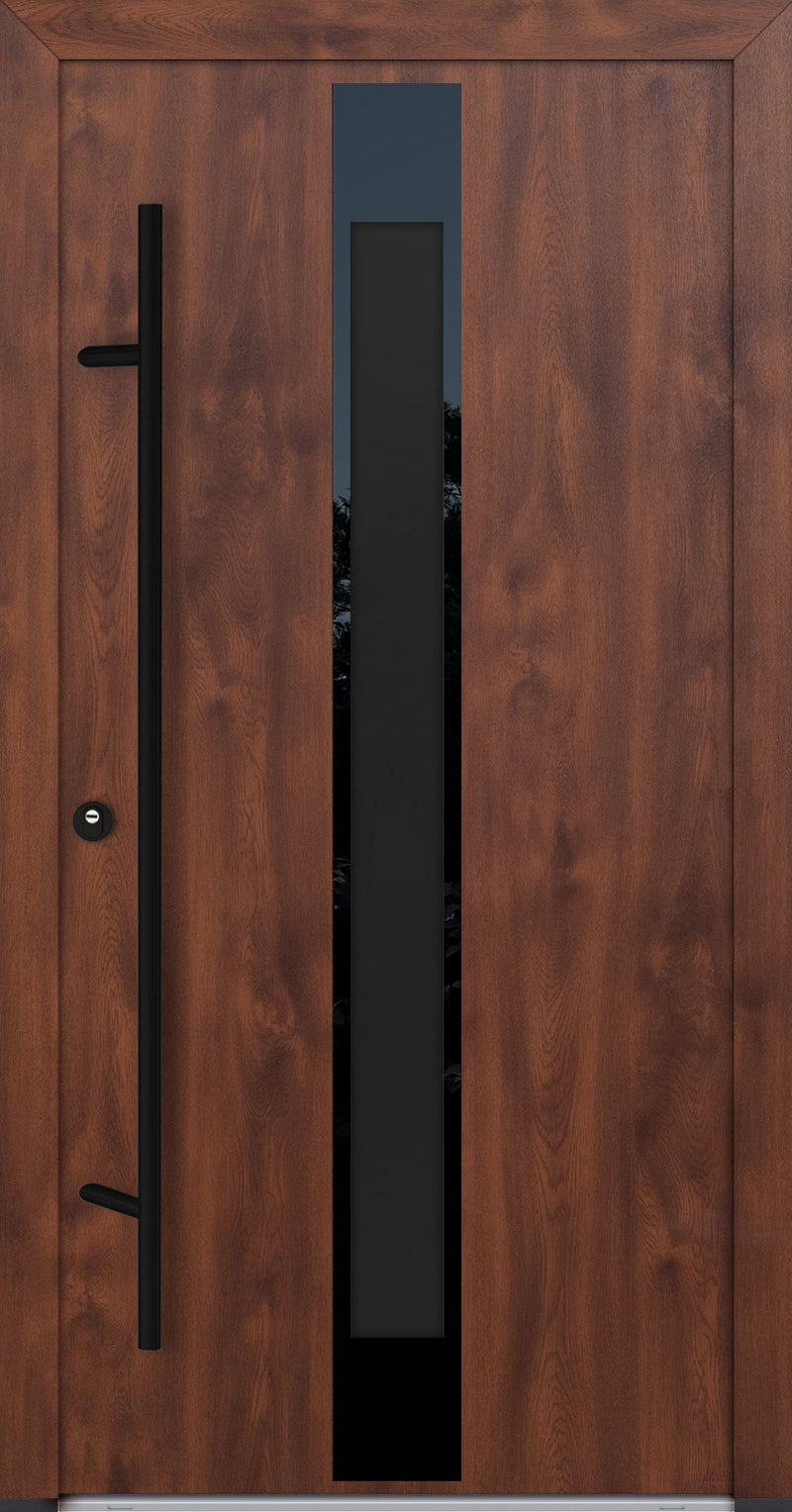 Turenwerke Glassline DS82 Design GLAS25 Steel Door - Wood Finish Options - Blackline