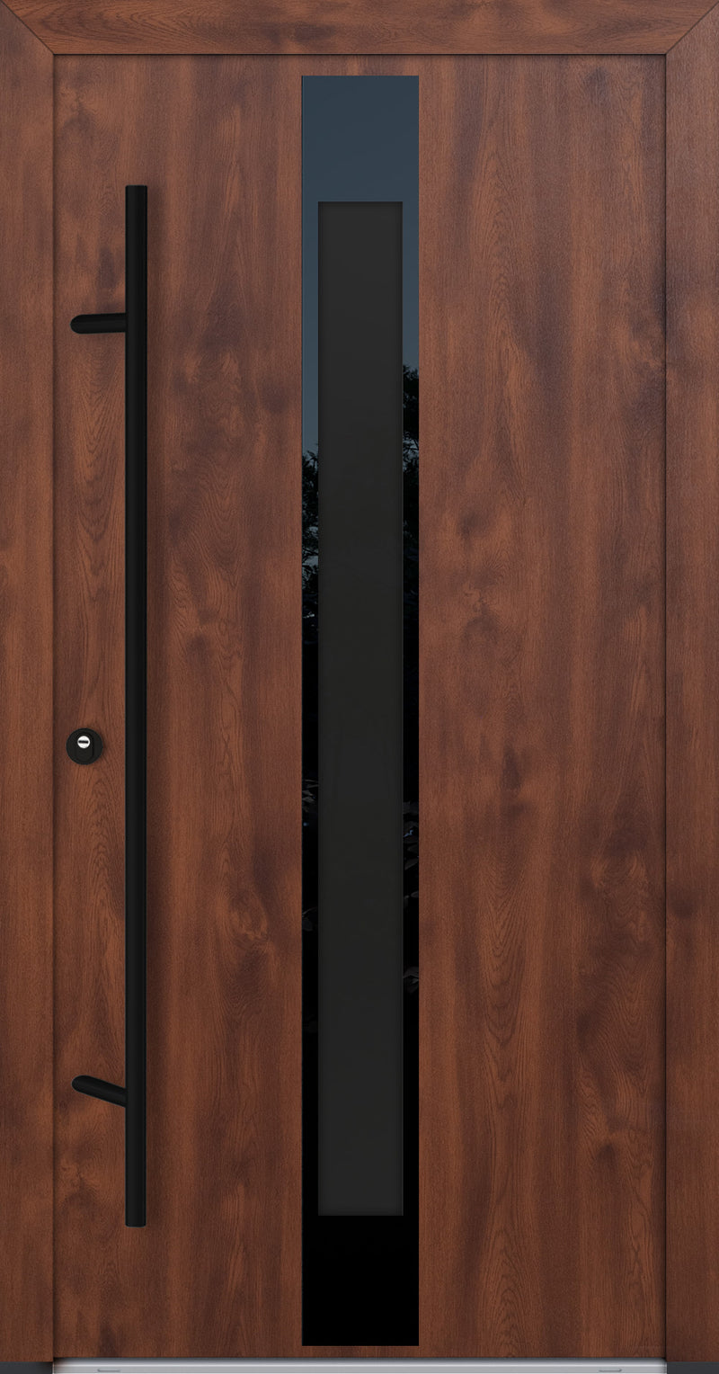 Turenwerke Glassline DS68 Design GLAS25 Steel Door - Wood Finish Options - Blackline