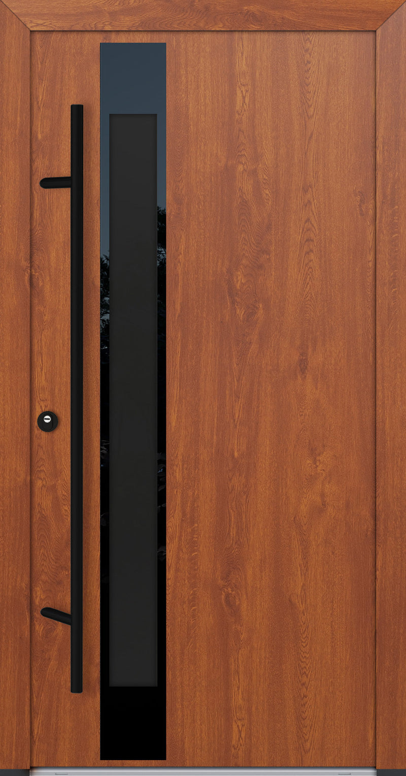 Turenwerke Glassline DS82 Design GLAS34 Steel Door - Wood Finish Options - Blackline