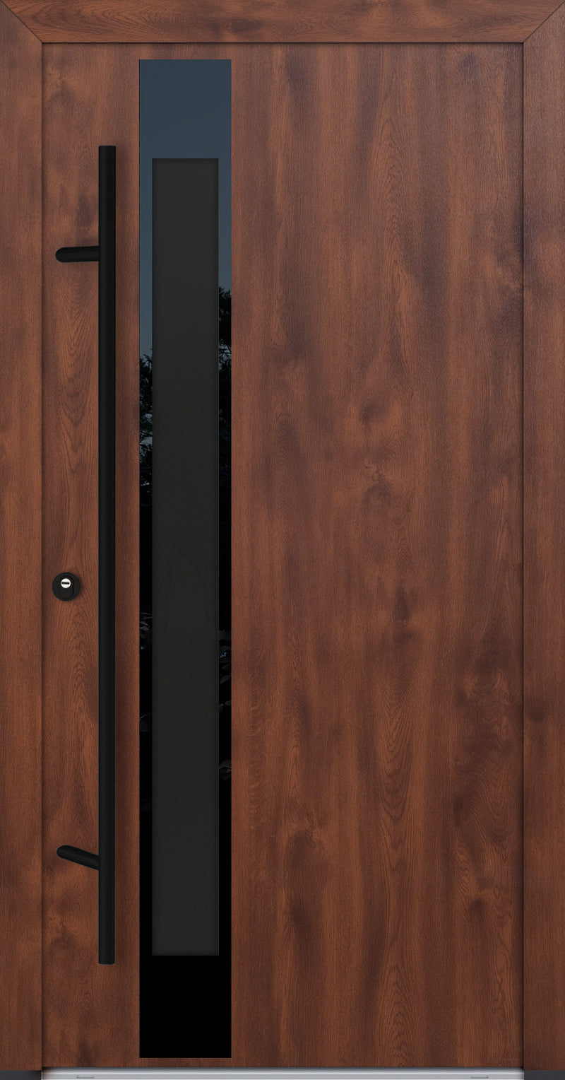 Turenwerke Glassline DS82 Design GLAS34 Steel Door - Wood Finish Options - Blackline