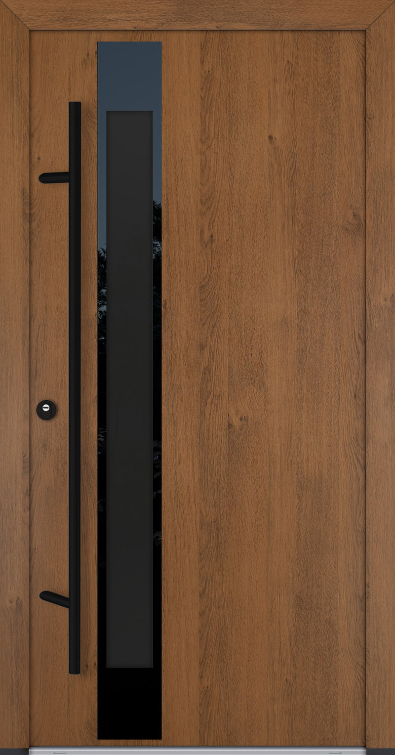 Turenwerke Glassline DS68 Design GLAS34 Steel Door - Wood Finish Options - Blackline