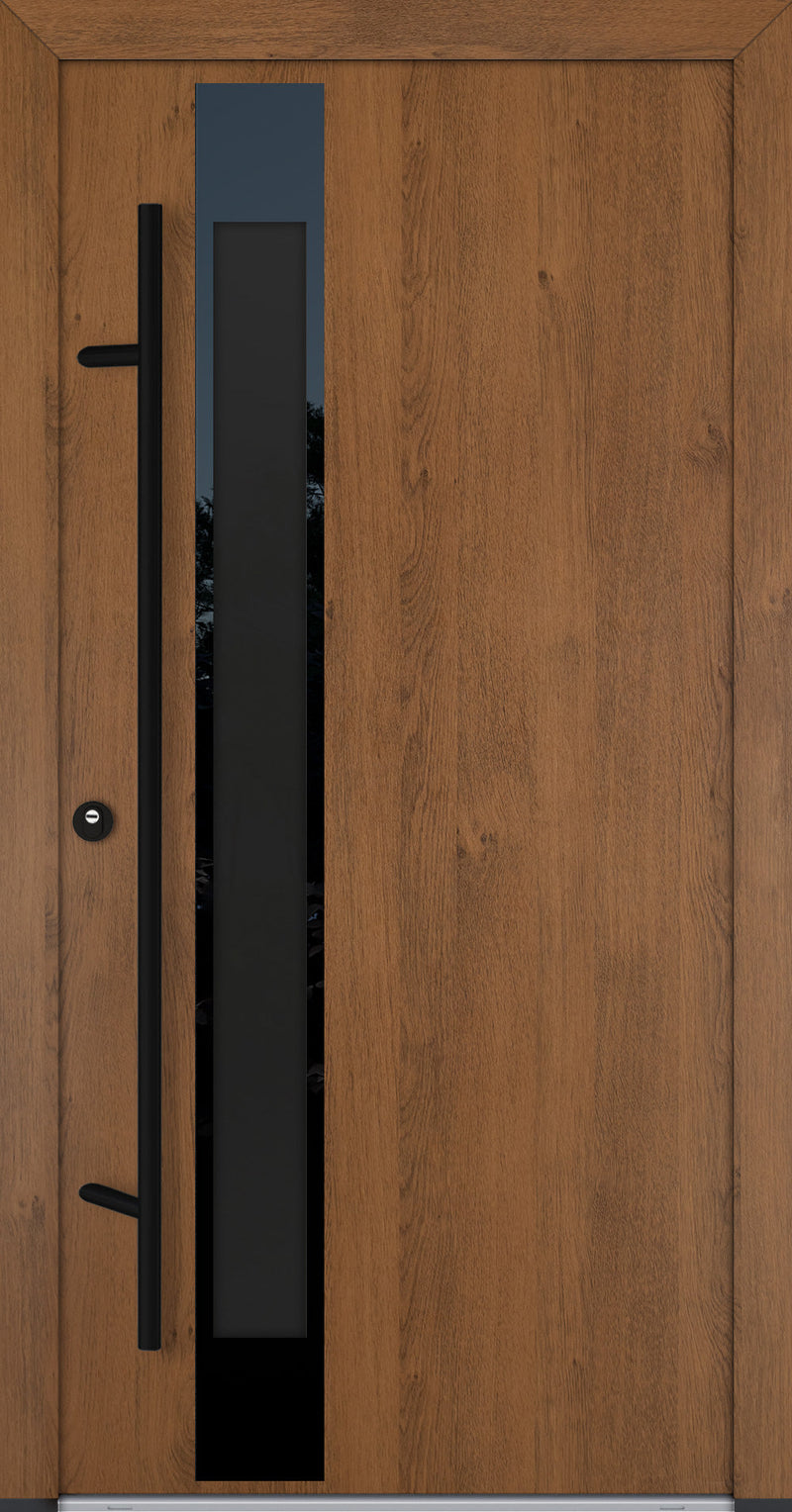 Turenwerke Glassline DS82 Design GLAS34 Steel Door - Wood Finish Options - Blackline