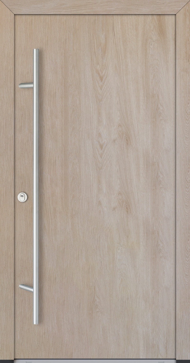 Turenwerke ALU-STEEL DS82 Design 00 Steel Door - Wood Finish Options