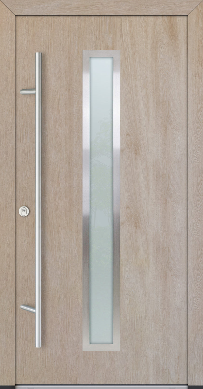 Turenwerke ALU-STEEL DS68 Design 01 Steel Door - Wood Finish Options