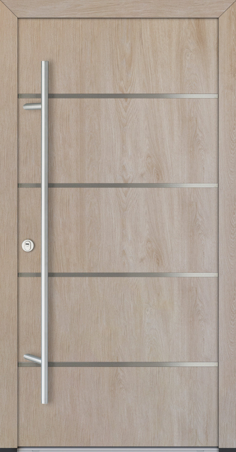 Turenwerke ALU-STEEL DS82 Design 02 Steel Door - Wood Finish Options