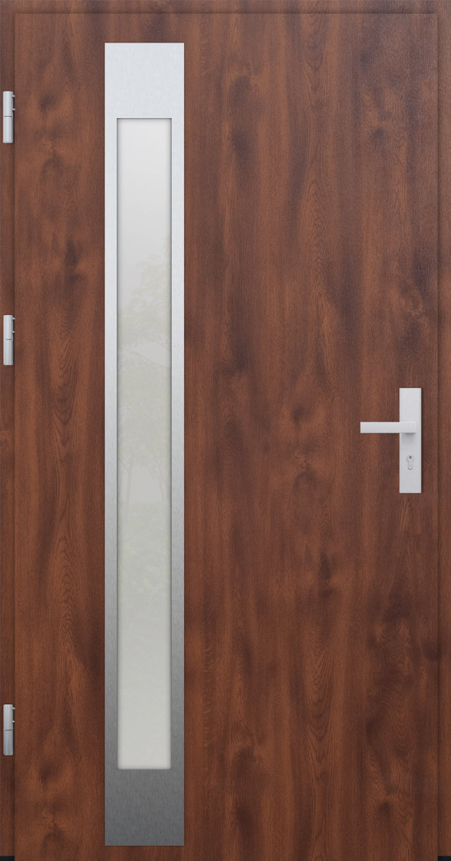 Turenwerke DS82 Design 04 Steel Door - Walnut