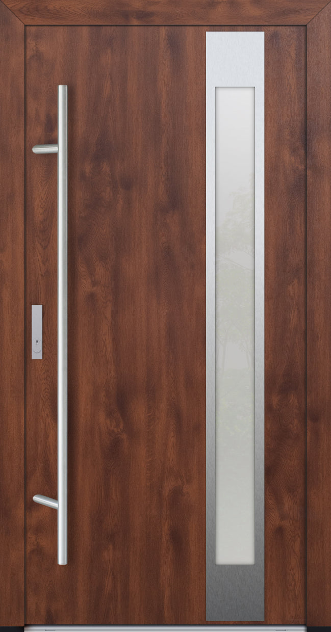 Turenwerke DS82 Design 04 Steel Door - Walnut