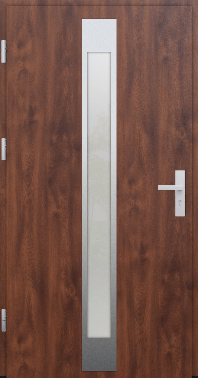 Turenwerke DS82 Design 05 Steel Door - Walnut