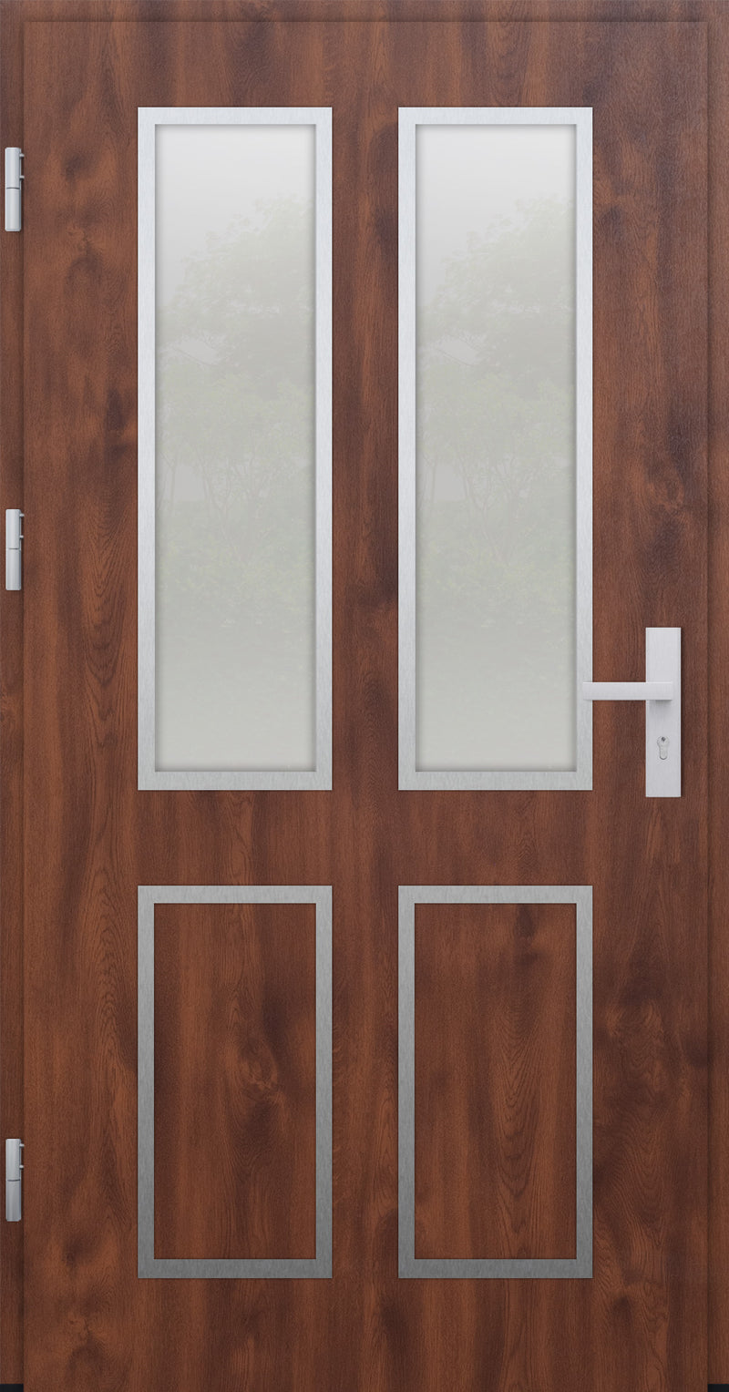 Turenwerke DS82 Design 09 Steel Door - Walnut