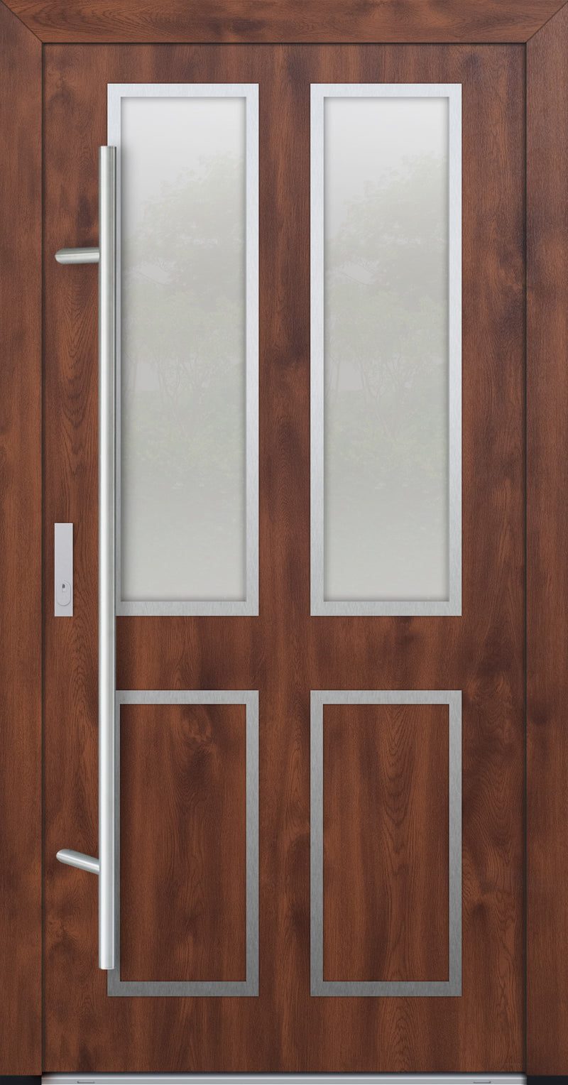 Turenwerke DS82 Design 09 Steel Door - Walnut