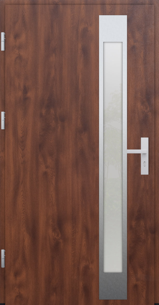 Turenwerke DS82 Design 14 Steel Door - Walnut