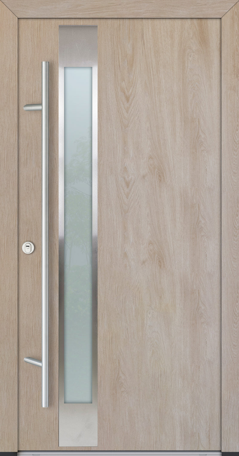 Turenwerke ALU-STEEL DS68 Design 14 Steel Door - Wood Finish Options