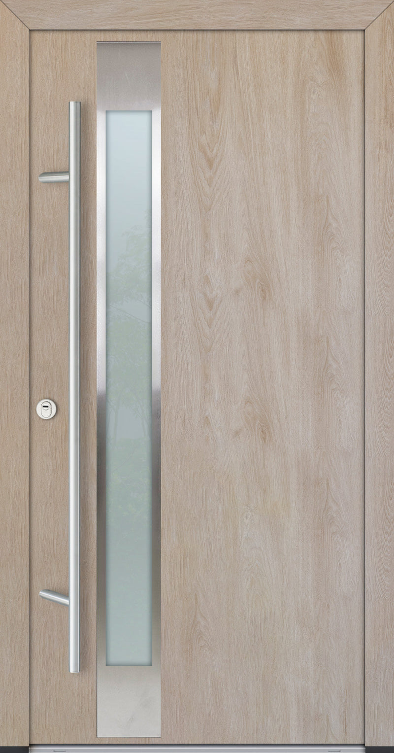 Turenwerke ALU-STEEL DS82 Design 14 Steel Door - Wood Finish Options