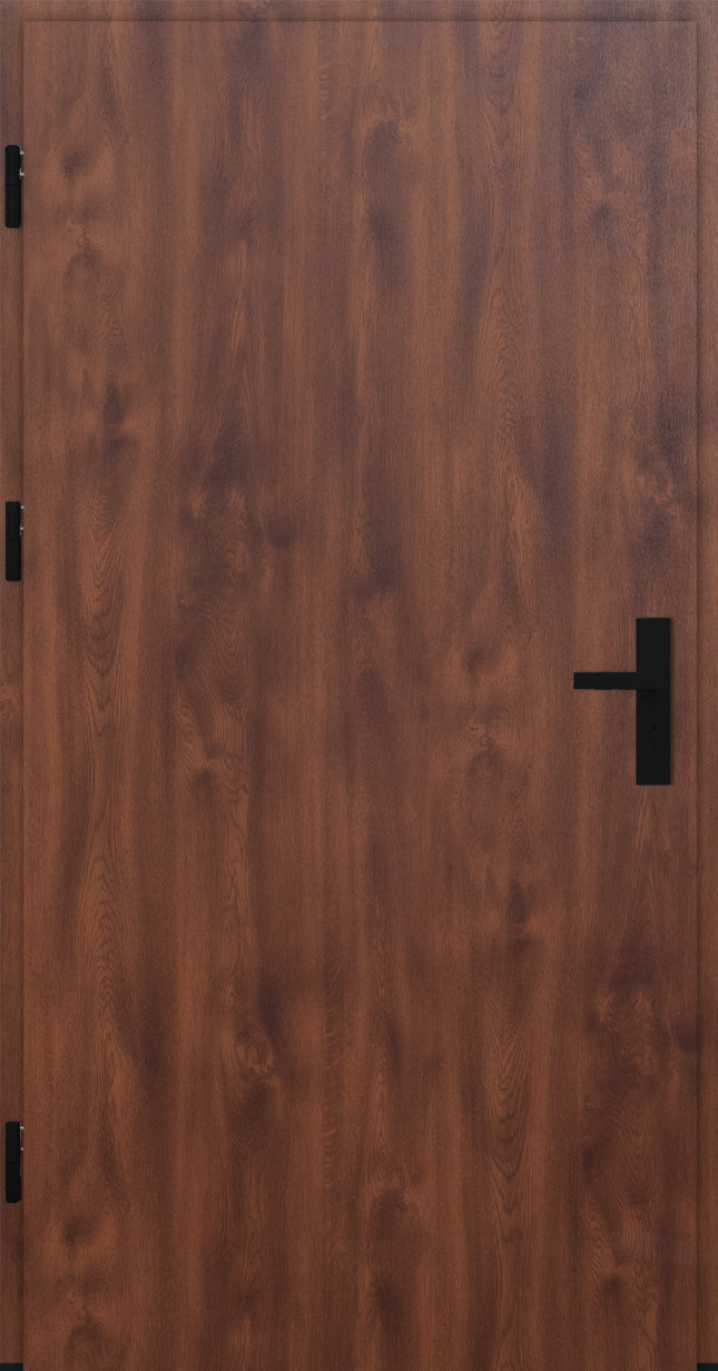 Turenwerke DS82 Design 20 Steel Door - Walnut - Blackline