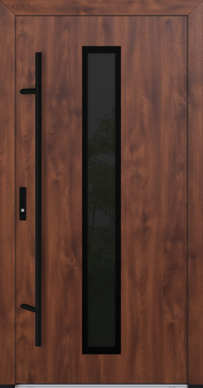 Turenwerke DS82 Design 21 Steel Door - Walnut - Blackline