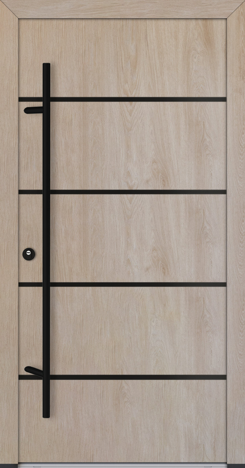 Turenwerke ALU-STEEL DS68 Design 22 Steel Door - Wood Finish Options - Blackline