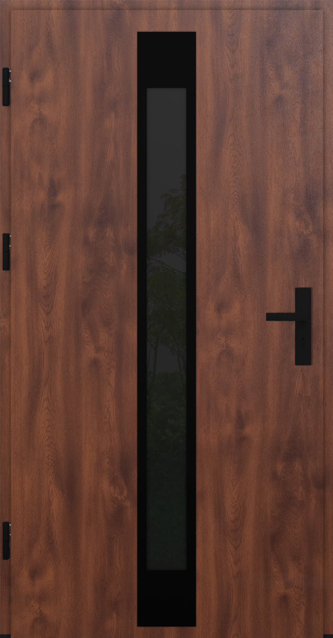 Turenwerke DS82 Design 25 Steel Door - Walnut - Blackline