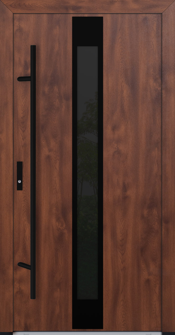 Turenwerke DS82 Design 25 Steel Door - Walnut - Blackline