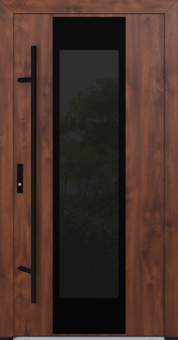 Turenwerke DS82 Design 28 Steel Door - Walnut - Blackline