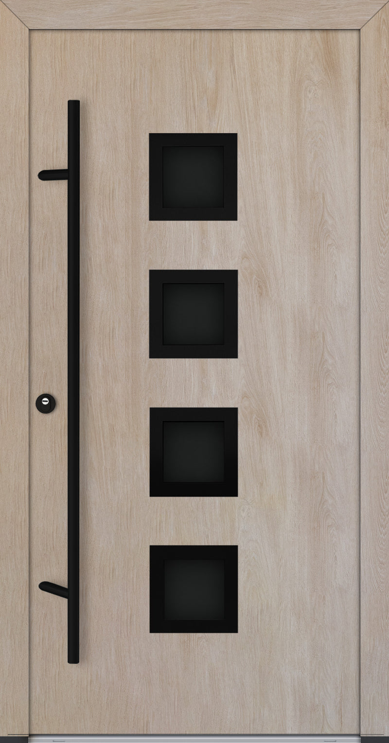 Turenwerke ALU-STEEL DS68 Design 33 Steel Door - Wood Finish Options - Blackline