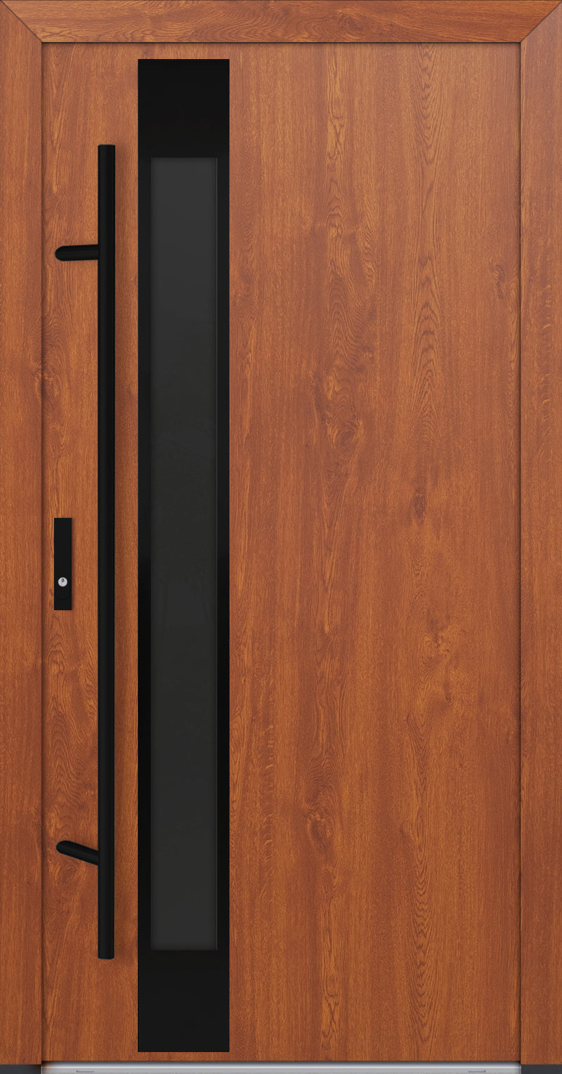 Turenwerke DS82 Design 14 Steel Door - Golden Oak - Blackline