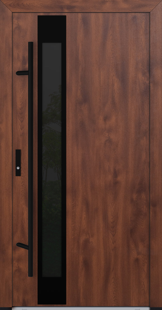 Turenwerke DS82 Design 34 Steel Door - Walnut - Blackline