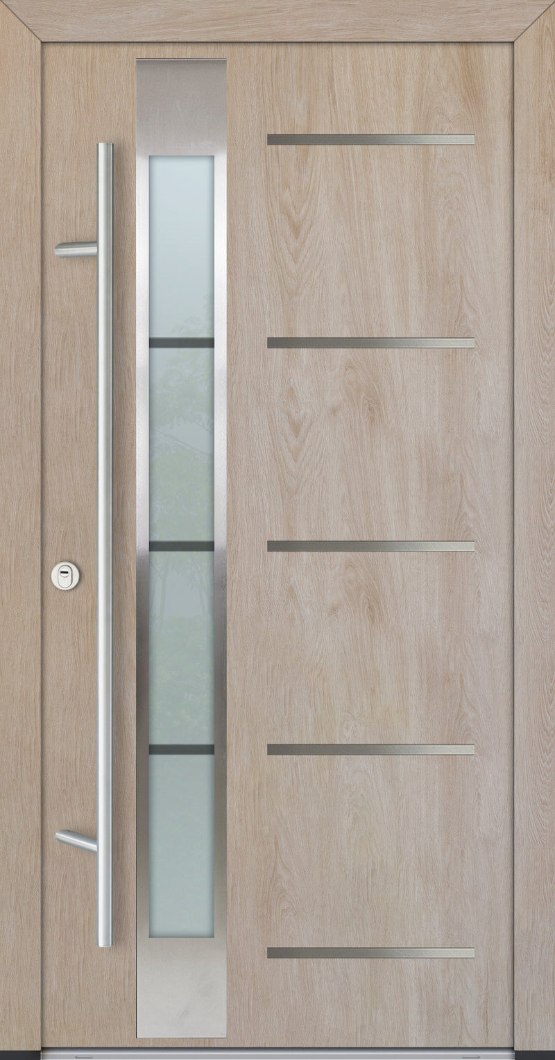 Turenwerke ALU-STEEL DS68 Design 45 Steel Door - Wood Finish Options