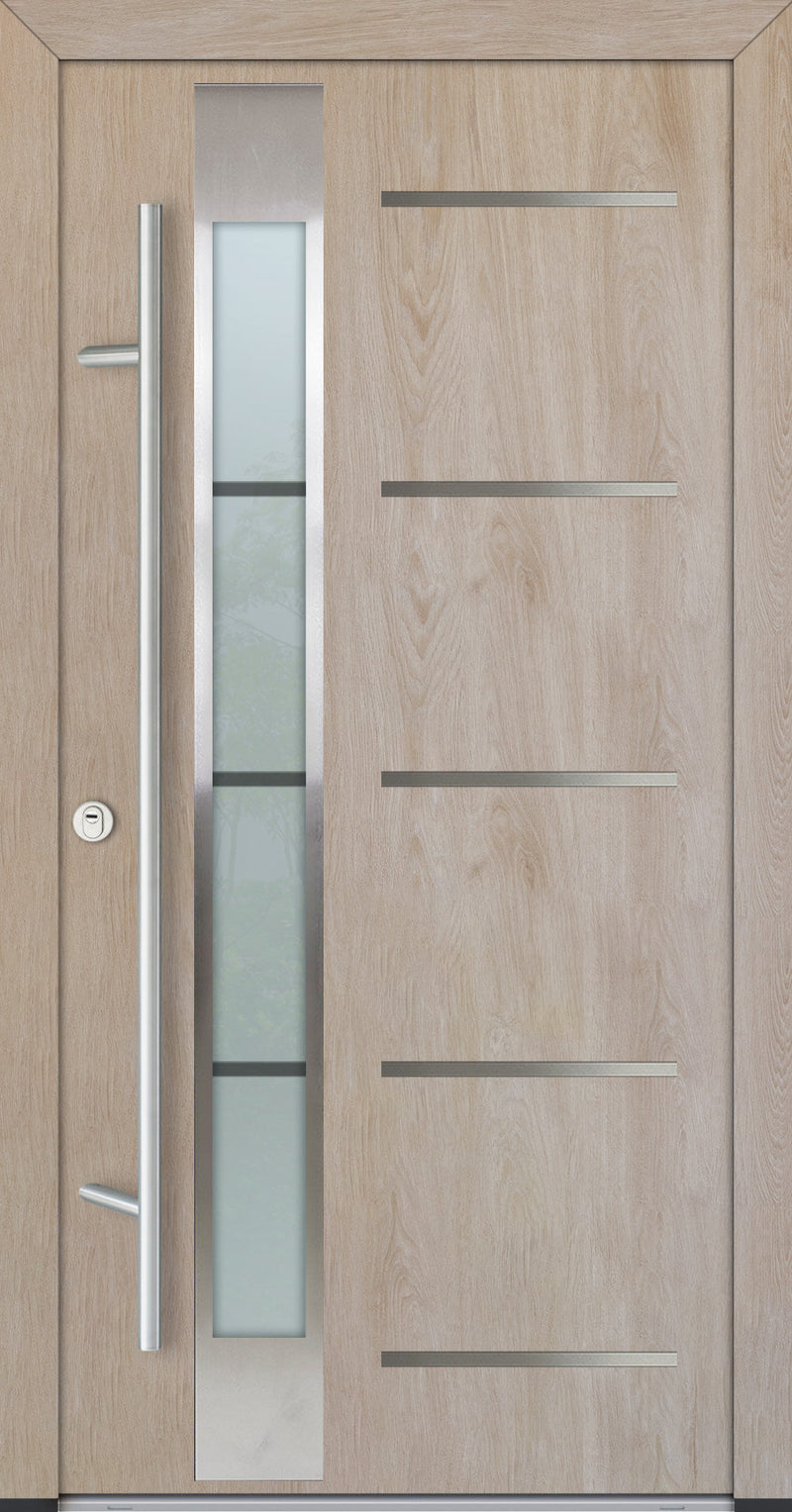 Turenwerke ALU-STEEL DS82 Design 45 Steel Door - Wood Finish Options